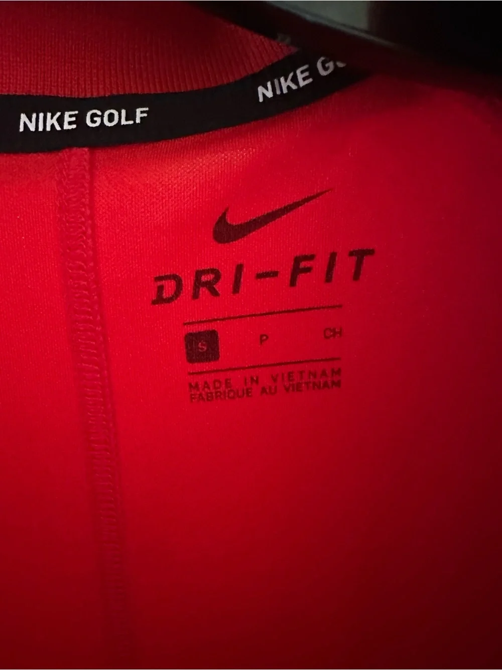Nike Men's Red Dri-FIT Golf Polo